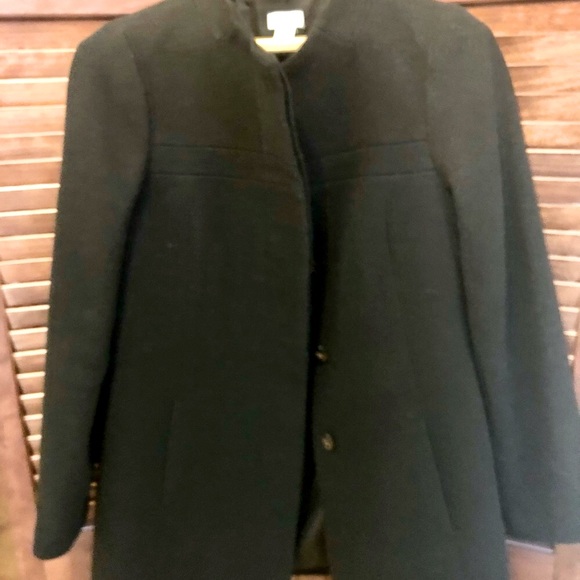 J. Crew classic black pea coat in great condition! - Picture 5 of 7